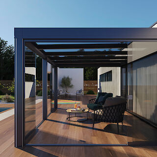 FORMVOLLENDETE ÜBERDACHUNG