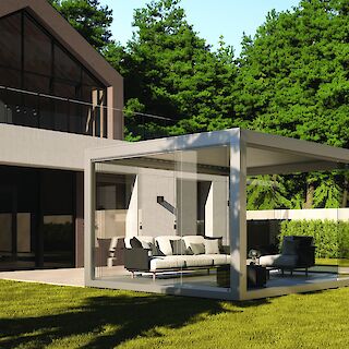 SCHIEBEGLAS-ELEMENTE FÜR OPTIMALEN WETTERSCHUTZ