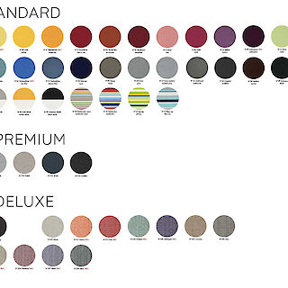 STOFFE UND FARBEN FÜR IHREN SONNENSCHIRM