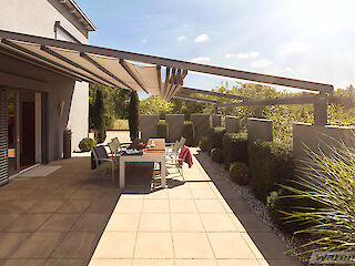 Wetterfeste Pergolamarkise